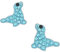 FIVE-D Kinder Ohrringe Delfin aus Kristall 925 Sterling Silber (Seehund)