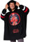 Marvel Felpa Uomo con Cappuccio - Felpa Coperta con Cappuccio Oversize di Pile - Felpe Giganti Gadget Regalo (Nero Deadpool)