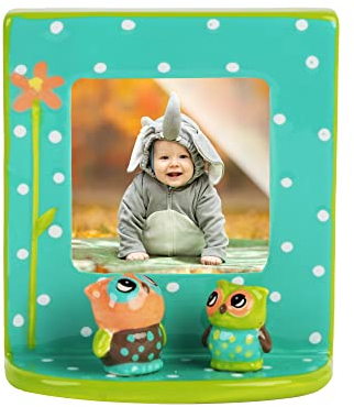 Li'Shay 3D Mini Bilderrahmen - Eule stehend Fotorahmen