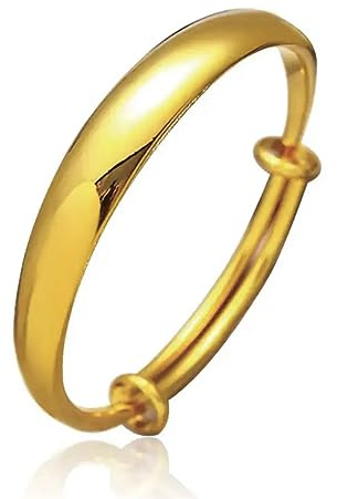 AT Jewellery - 9 Karat Gelbgold GF Damen schlichtes einfaches Armband