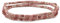Mini Winzige Petite Seed Caviar Bead Stacking Runde Facettierte Echte Natürliche Edelstein Rose Rosa Rhodonite Ball Stackable Strand Stretch Armband Für Frauen Teenager Einstellbar