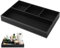 volumoon Valet Tray Organiser Nightstand Organizer for Men PU Leather Storage Box with Velvet Lined Decent Valet Tray Storage Box Holder for Jewelry Keys Phone Wallet Watch Sunglasses, Black