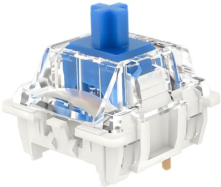 Gateron G Pro 3.0 Blau Switches Pre-lubed 3-pin Linear Switches, Compatible with MX Mechanical Key Game Keyboard Switches,RGB Switches(Blau,72 Stück)