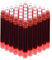 Jinhao Fountain Pen Ink Cartridges, Set of 50 Refill Ink Cartridges International Standard Size, 2.6 mm Bore Diameter (Red)