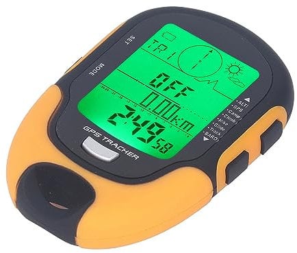 Misuratore Multifunzione GPS con Sensore Ad Alta Precisione, Altimetro, Manometro, Termometro, Igrometro, Impermeabile, Bussola, Ideale per Campeggio e attività all'aperto, IPX4