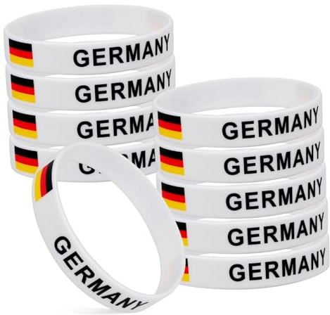 BCOATH 3 Sets Länderflaggen-armband Wiederverwendbar Silikon-armband Modisches Sport-accessoire Symbolischer Jubel Für Ihr Land 10 Stück * 3
