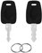 Lot de 2 clés pour clés de bagage TSA007 TSA002, serrures universelles TSA 007 002 compatibles avec les valises à combinaison à mot de passe