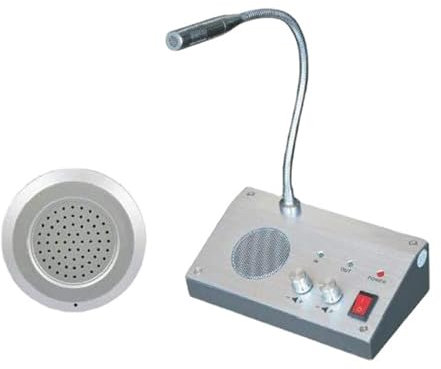 Interphone bidirectionnel pour fenêtre, amplificateur de microphone, adapté aux commerces, aux banques, aux guichets Interphone à haut-parleur pour fenêtre
