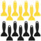 Giantree Lot de 14 spatules en plastique pour impression 3D, outils d'élimination des bulles d'air, spatules en plastique pour enlever la résine et les patchs (noir + jaune)