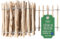 Creative Home Staketenzaun 35cm hoch und 5m lang | Haselnusszaun | Rollzaun | Lattenabstand 3-5 cm | Gartenzaun Holz Holzzaun | Zaun Garten Ideal als Rasenkante Blumenbeet Umrandung aus Haselnuss