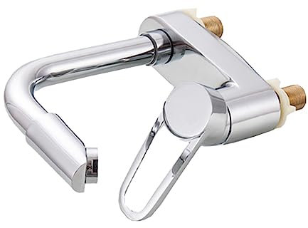 HOMSFOU Grifo De Lavabo De Zinc Con Diseño Grifo Moderno Para Lavabo De Cerámica Accesorio Elegante y Duradero Para Baño y Cocina