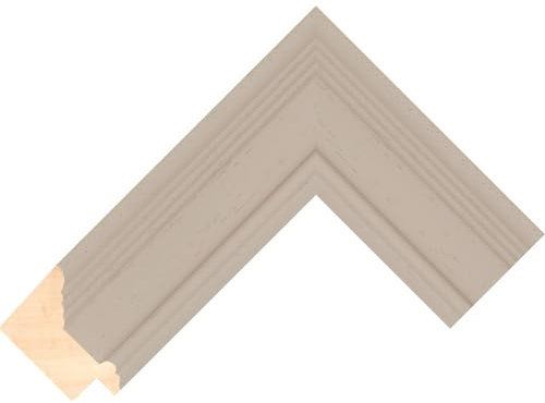 Cornice personalizzabile compatibile con Samsung Frame TV (43) - Cornici Argento (Lincoln Grigio Chiaro 52mm)