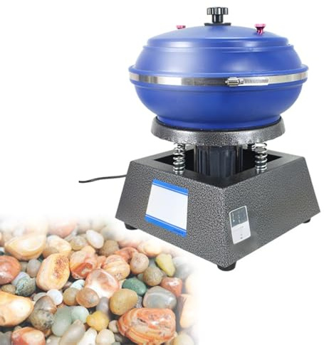 Vibrating Polisher, Professional Rock Tumbler Kit, Vibration Polishing Machine, Strong Load Capacity for Grinding and Polishing Workpiece Surface, Jewelry Accessories, The Tumbler Tool(M)