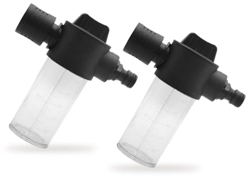 Sprayer Car Wash - Homiladi 2PCS Foam Gun for Garden Hose | Spray Pattern Hose Pipe Spray Gun with Soap Dispenser | High Pressure Snow Foam Sprayer for Car Wash, Pet Shower, Window & Garden Cleaning