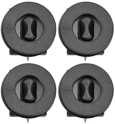 Confezione da 4 clip e supporti neri per tappetini auto, fissaggio per la maggior parte delle auto, facile installazione, sostituzione