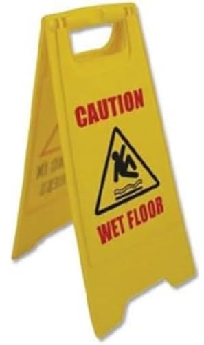 Charles Bentley Wet Floor Sign Yellow - Ref WFS001