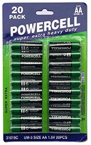 20 Pack of Powercell Aa / Mn1500 / Remote Control Batteries