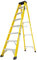 TB Davies 1235-008 Trade Electrician Swingback Step Ladders, 8 Tread, GRP Fibreglass, Built-in Tool Tray, 150kg Work Load, EN131