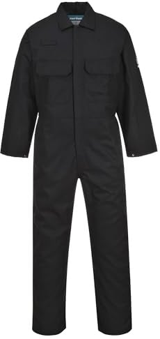 Portwest Flammhemmender Bizweld™ Overall , Größe: XL, Farbe: Schwarz Tall, BIZ1BKTXL