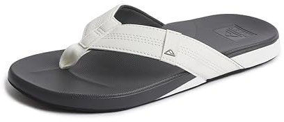 Reef Men's Cushion Bounce Phantom Flip-Flop, White/Charcoal, 11 UK