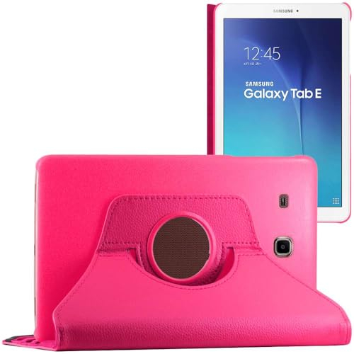 ebestStar - Coque pour Samsung Galaxy Tab E 9.6 T560, T561, Etui Rotatif 360, Housse Protection PU Cuir, Rose