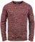 Blend BHDan Herren Strickpullover Feinstrick Pullover mit Rundhalsausschnitt Baumwollmischung Label-Patch Regular fit, Größe:L, Farbe:Andorra Red (73811)