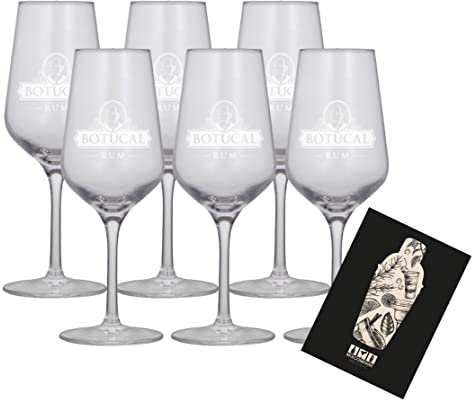 Botucal Rum Nosing Glas Gläser Set Ron de Venezuela Glas Longdrinkglas - 6x Gläser