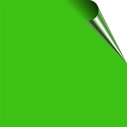 Gloss Tile Stickers for 10cm x 10cm / 100mm x 100mm / 4 Inch Waterproof for Kitchen, Splashback, for Bathroom, Self Adhesive, Peel and Stick On, Removable (Bright Green, 25)