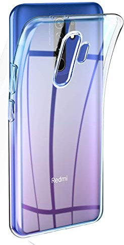 Captor Cover Trasparente per Xiaomi Redmi 9, Custodia TPU in Silicone Flessibile Morbida e Sottile, Protezione Full Body con Bordo Rialzato per Schermo e Fotocamera