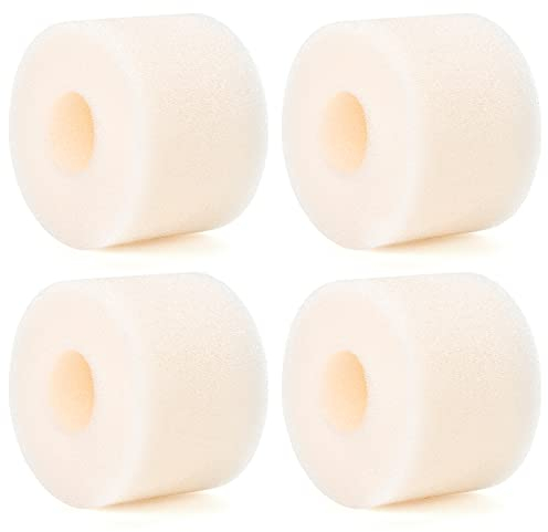KATELUO 4 Pezzi Spugna Filtrante in Schiuma, Filtro in Schiuma Piscina per Tipo S1, Filtro in Schiuma Piscina, Llavabile, Riutilizzabile, Spugna a Cartuccia per Spa, Piscina, Acquario