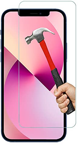 iPhone 13 Mini Tempered Glass Screen Protector Easy Bubble-Free Installation Ultra Clear HD Shatterproof 9H Hardness Anti Fingerprint Oleo-phobic Coating for iPhone 13 Mini 5.4 (Screen Protector)