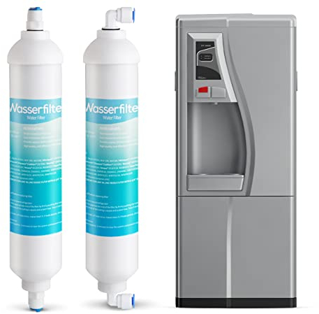 Wasserfilter Kühlschrank,2er Wasserfilter Kühlschrankfilter Ersatz,mit 25cm Länge&5cm Durchmesser
