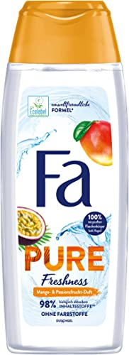 Fa Duschgel Pure Freshness (250 ml), erfrischende Duschpflege mit dem Duft von Mango- & Passionsfrucht, vegane Formel