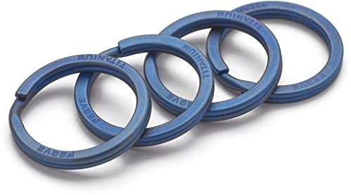 FEGVE Titan Schlüsselringe Split-Ringe 4er-Set langlebig & rostfrei