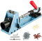 VEVOR Pocket Hole Jig Kit, M4 Adjustable & Easy to Use Joinery Woodworking System, Aluminum Punch Locator, Wood Guides Joint Angle Tool w/Drill Bit Hex Key Screws for DIY Carpentry Projects, Blue