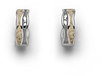 DUR Schmuck Creole FISCHSCHWARM Strandsand, Silber 925/- rhodiniert hell (O5334)