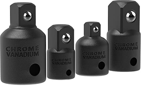 Bates- Impact Socket Adapter and Reducer Set, 1/4, 3/8, 1/2, 4-pcs, Impact Sockets Adapter Sets