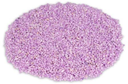 NaDeco Dekogranulat im Beutel, Gewicht ca. 1kg, Körnung 2-3mm, 15 Farben zur Auswahl | Farbsand | Zierkies | Deko-Kies | Quarzsand | Streusand | Farbiger Deko-Sand, Farbe:Flieder