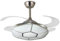 BEL AIR HOME - Ventilador de Techo PLUTON Motor DC con Aspas Desplegables con Luz Led 36W (3000K, 4000K, 6500K) Con Mando a Distancia Incluido (NIQUEL)
