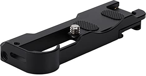 Camera Quick Release Plate for Sony ZV1, Digital Camera Quick Release Extension Plate Camera Base Mount Bracket, with 1/4 Screw, 1/4 Screw Hole, Cold Shoe Port