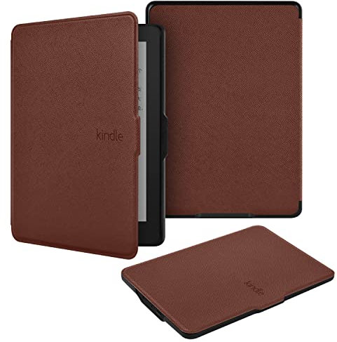BYCeKe for Kindle Paperwhite Cover 6 inch Kindle Paperwhite 5th/6th/7th Gen Case 2012-2017 (Model: EY21 / DP75SDI) Lightweight PU Leather Smart Cover with Hand Strap for Kindle Paperwhite 1/2/3,Coffee