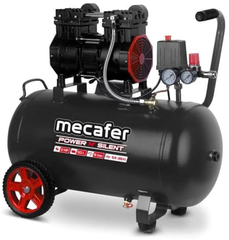 Mecafer 425563 Compresseur Power N Silent 8 bar - 50L - 2HP