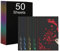 50 Blätter Scratch & Sketch Art Paper A4 für Kinder & Erwachsene, Kratzbilder Kinder Art & Craft, Magic Scratch Book, laser Cutter zum Zeichnen und Basteln