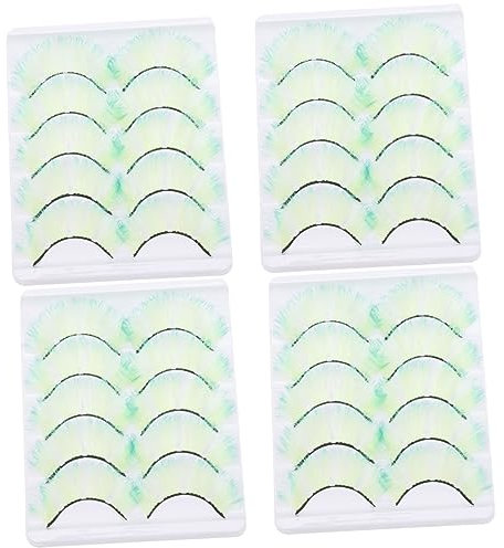 FOMIYES 20paires Faux Cils Fluorescents Maquillage Extensions De Cils Pour Fêtes Et Événements