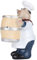 Nordic Figurine Chef Statua Porta Stuzzicadenti Craft, per la Decorazione del Tavolo del Ristorante