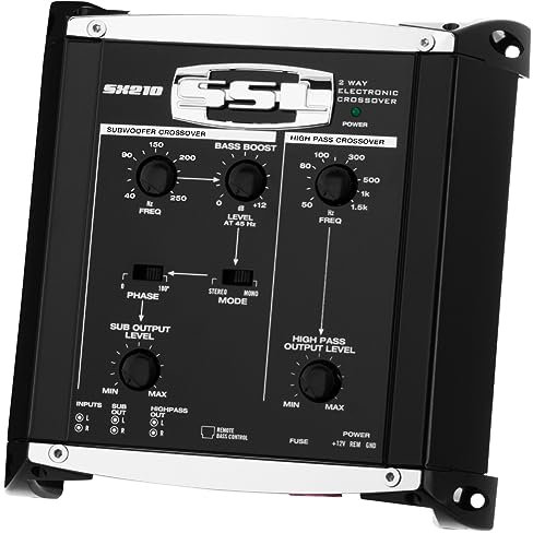 1 x SOUNDSTORM SSL SX210 2-Way Electronic Crossover Equalizer 2 Front/Subwoofer Outputs with Subwoofer Remote Control Included