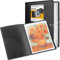 Nicpro Große Kunst-Portfolio-Mappe, 45,7 x 61 cm, 30 Taschen, 60 Seiten, Künstler-Portfolio-Mappe mit transparenten Kunststoffhüllen, Präsentationsaufbewahrungsbuch für Kinder und Künstler,