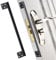 Bryzaxu Door Latch Guard Home Security Door Lock Plate, Outswing Door Security Protector to Prevent Unauthorized Entry, Extra Security Door Locks Door Blocker, Steel Latch Guard Plate Cover (11)