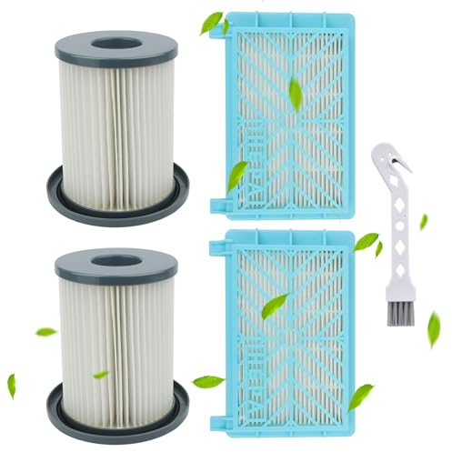 Rebirthcare 4 filtres de rechange pour aspirateur pour Philips FC8732 FC8720 FC8724 FC8734 FC8736 FC8738 FC8740 FC8748 EasyClean