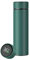 Smart Edelstahl Vakkum-Thermosflasche 500 ml, batteriebetrieben - Laufzeit bis 500 Tage, inkl. Teeinfuser aus Edelstahl, Touch-Screen mit Temperaturanzeige und Farbcode, Höhe: 23 cm (Grün)